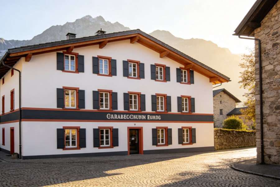 Peinture hôtel, Vallée d'Aulps